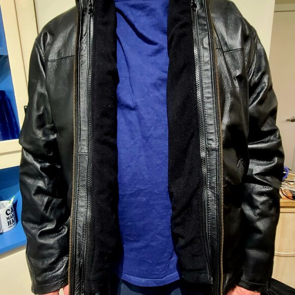 Men's Saxon Leather "Grand Prix" 3-in-1 Jacket (Model No. 9250) - New w/o tags - Picture 3 of 11